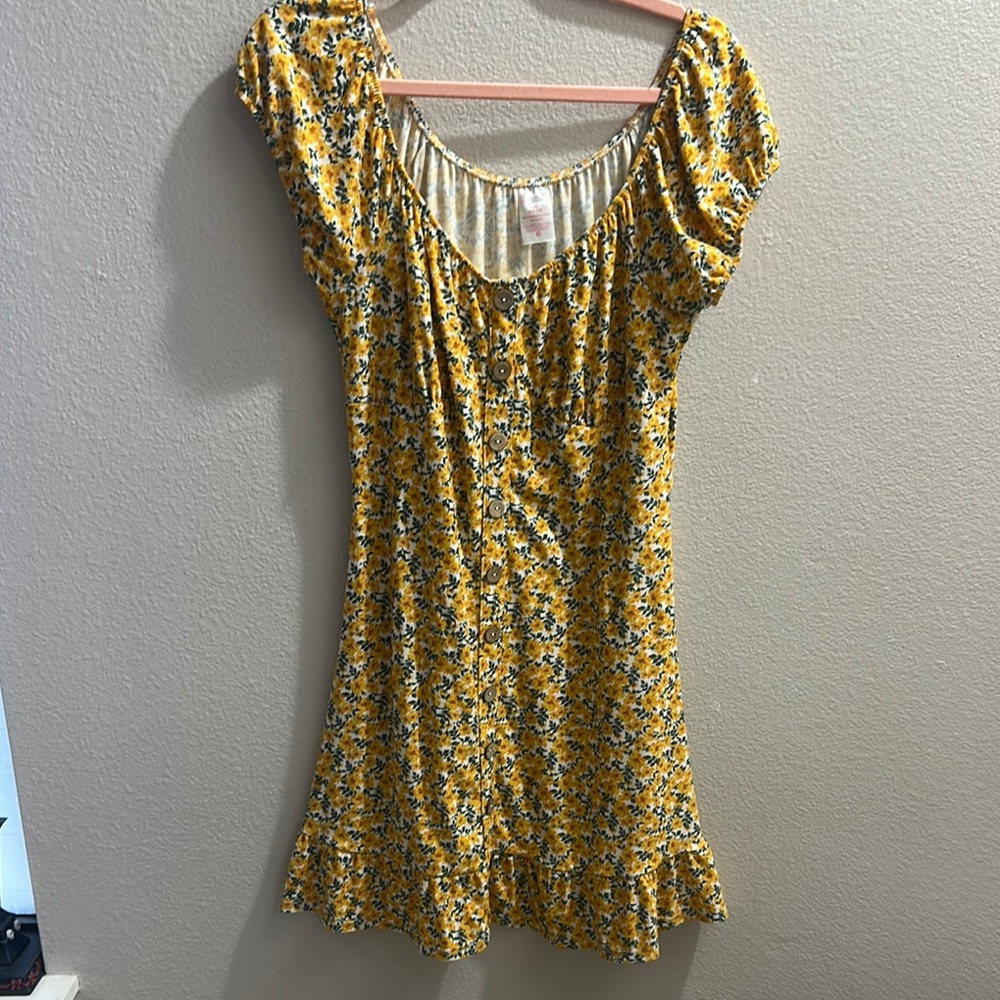 Floral Yellow Dress